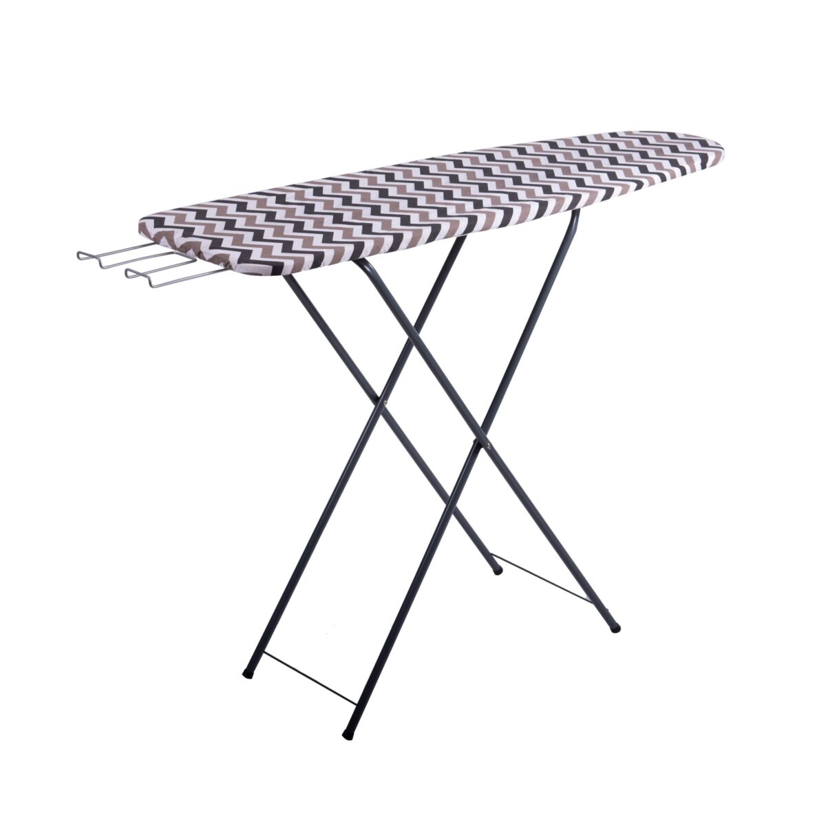 Ironing board with sleeveboard and adjustable height