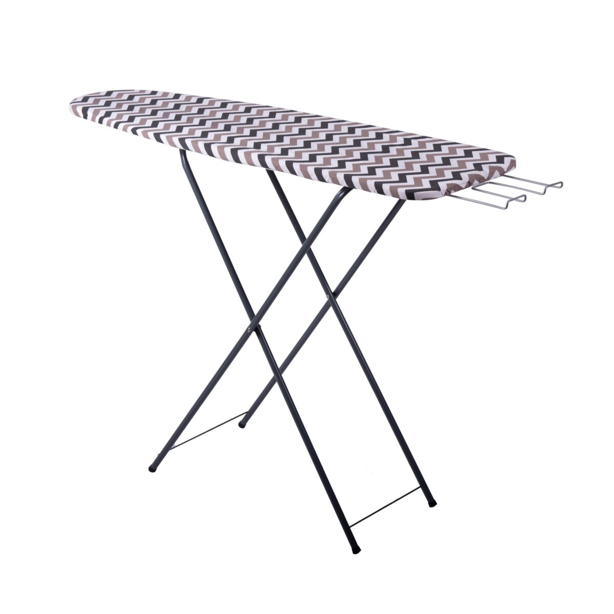 Two-layer ironing board cover with felt, zigzag design for smooth ironing. - 2