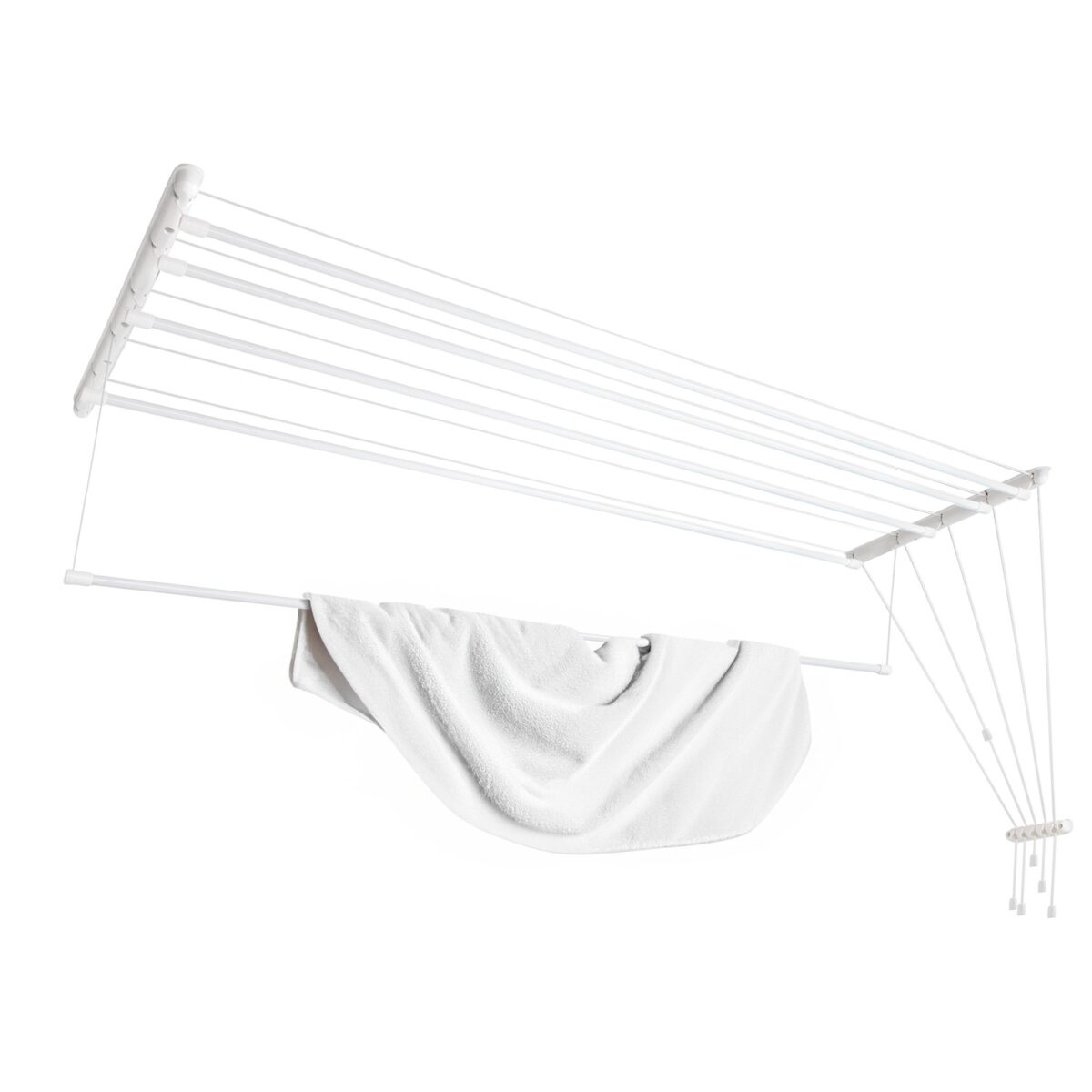Laundry ceiling dryer with {rod_count} steel rods for space-saving drying - 2