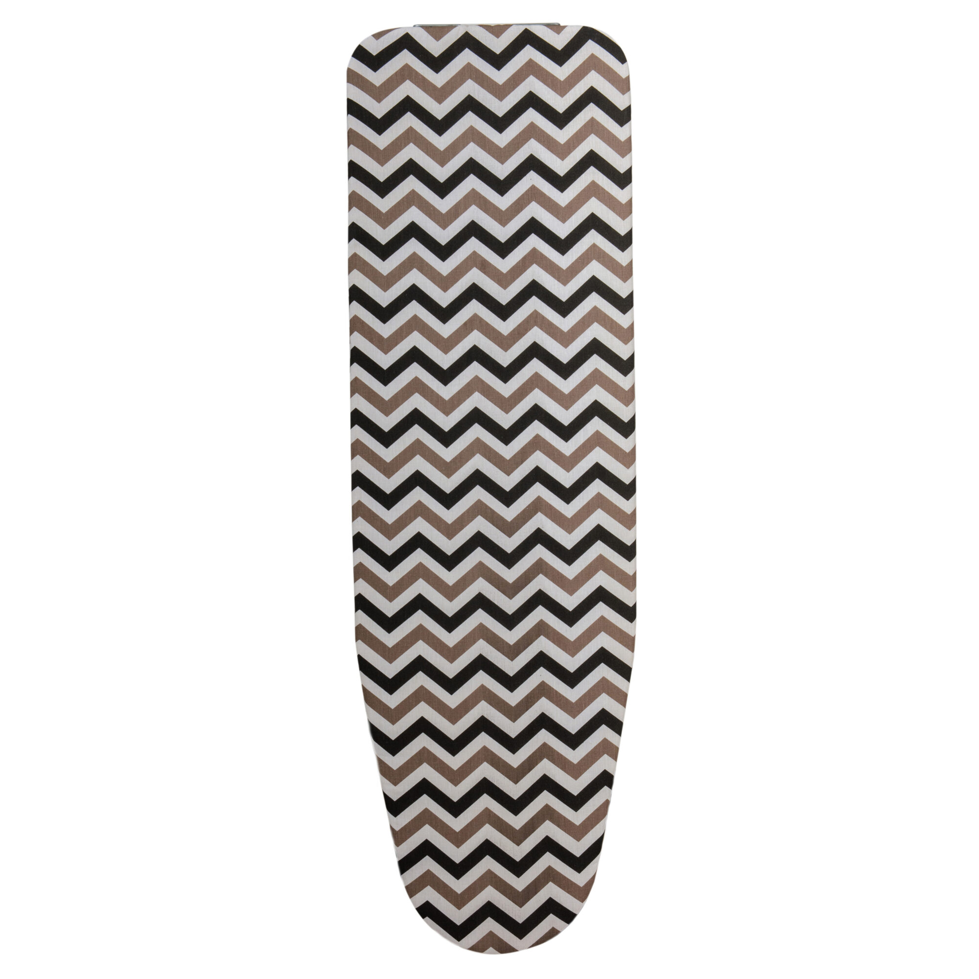 Two-layer ironing board cover featuring heat-resistant fabric, felt, and zigzag pattern. - 5