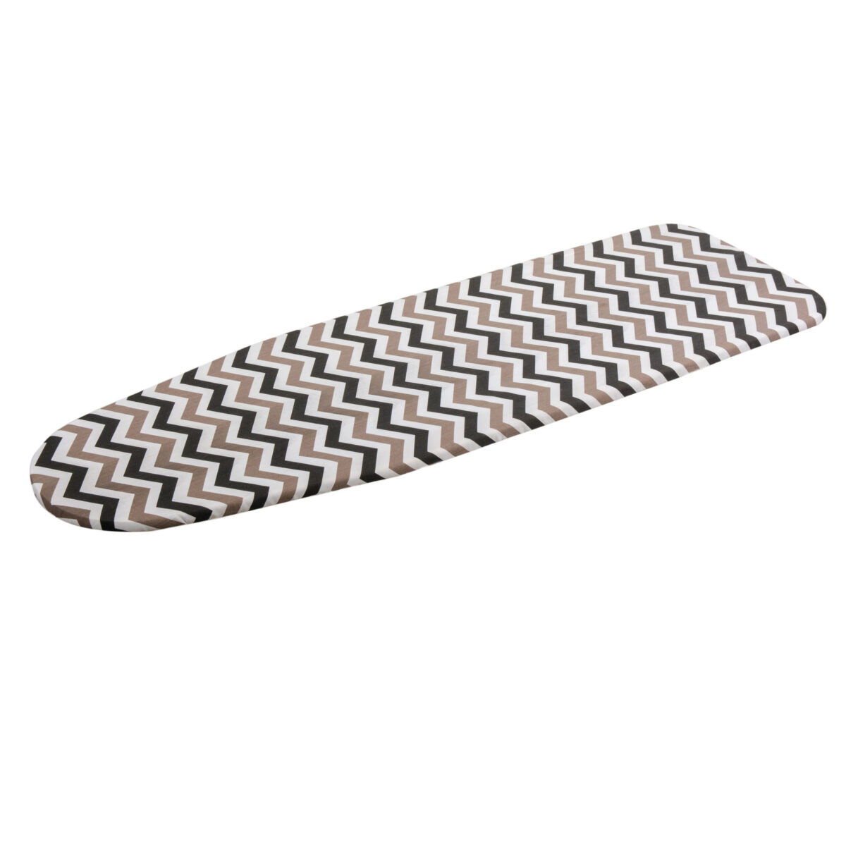 Two-layer ironing board cover featuring heat-resistant fabric, felt, and zigzag pattern. - 4