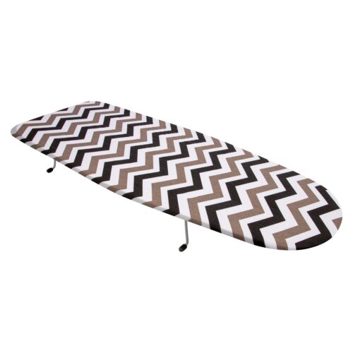 Compact Ironing Board Mini 75x27 cm with Zigzag Cover