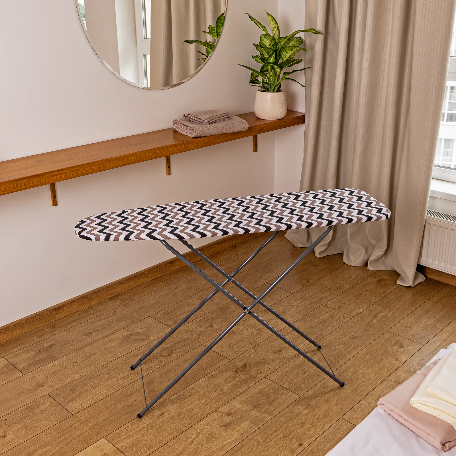 Ironing board cover, two-layer with felt, size S (for boards 30-36x114 cm), zigzag (AV34S-03) - Image 2