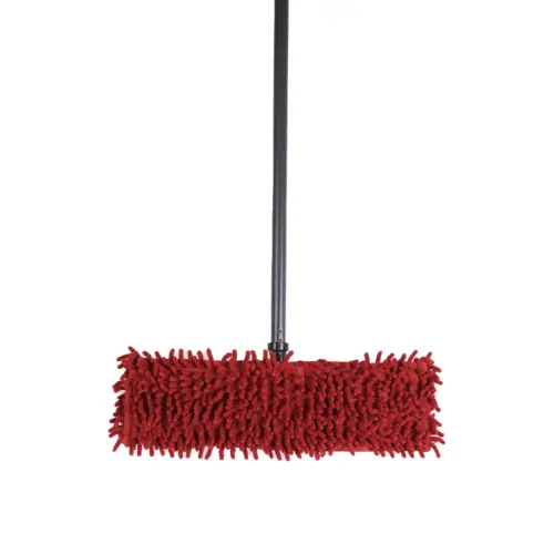 Flat microfiber cleaning mop with telescopic handle and replaceable head - 2