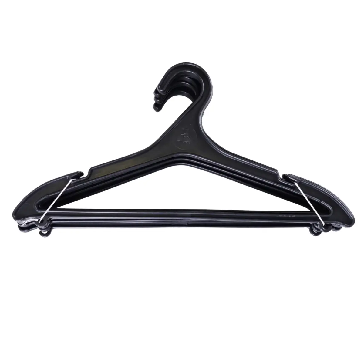 Set of plastic clothes hangers {SIZE} cm {COLOR} {QUANTITY} pcs - 2